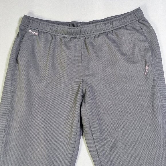 Reebok active wear jogger women's size L ?  grey with pink decoration - Picture 2 of 13